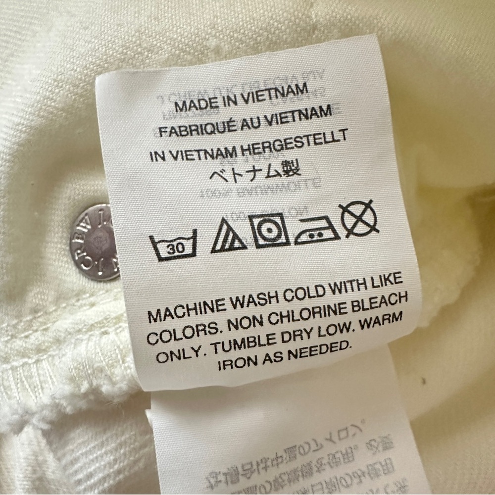 J. Crew Trademark White Denim Mini Skirt Women’s Size 29 H6148 100% Cotton - Picture 10 of 12